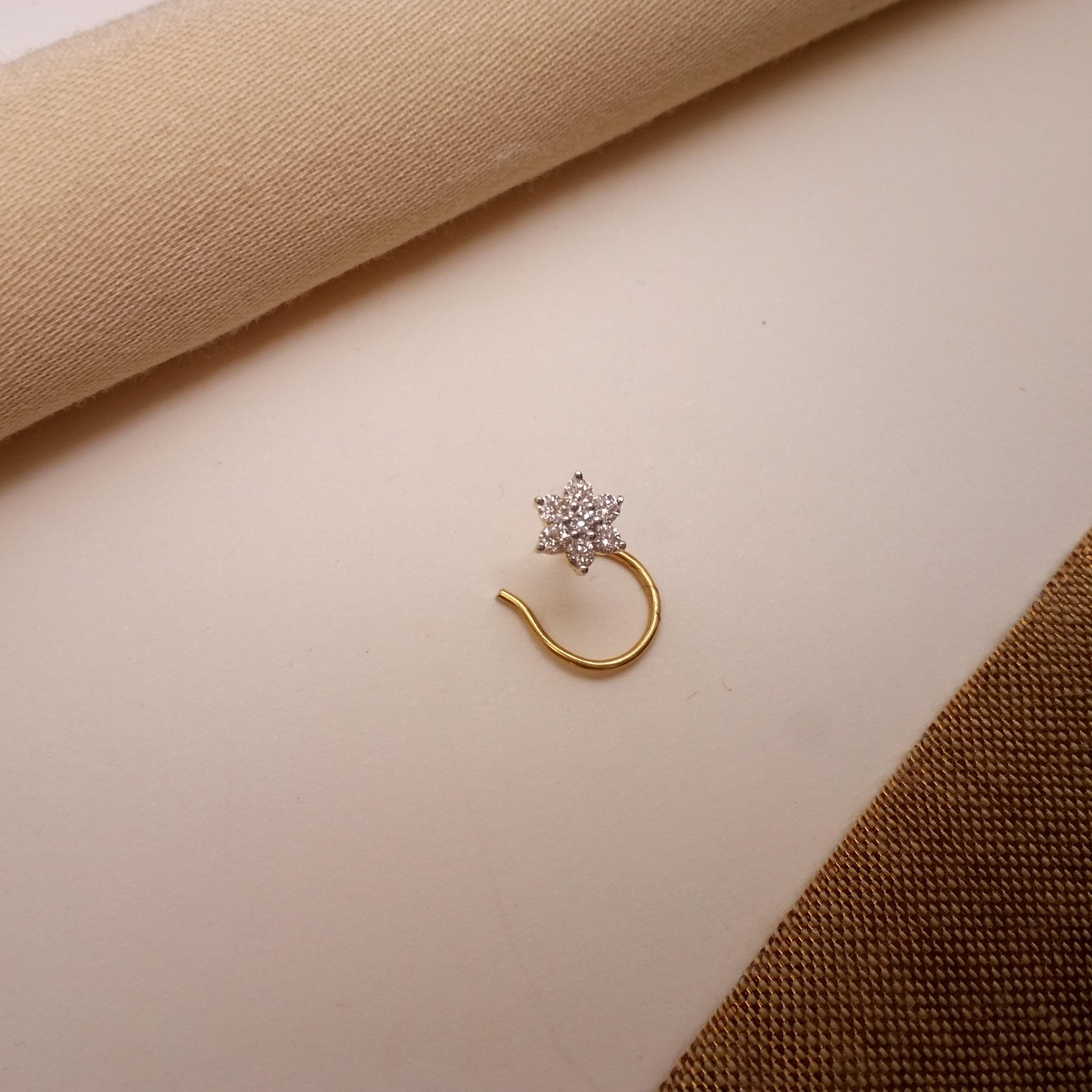 anjali jewellers diamond nose ring